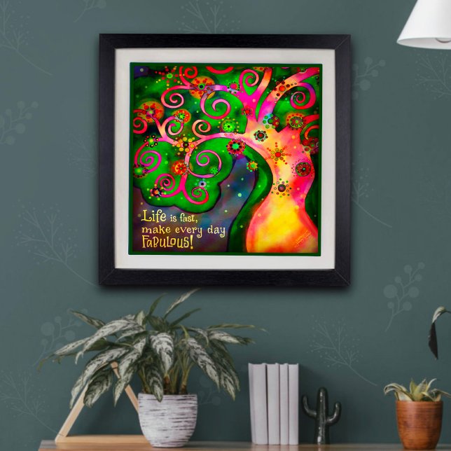 "A vida é rápida" Inspirivity Foto Impressão (Criador carregado)