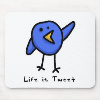 A "vida é Tweet" Mousepad
