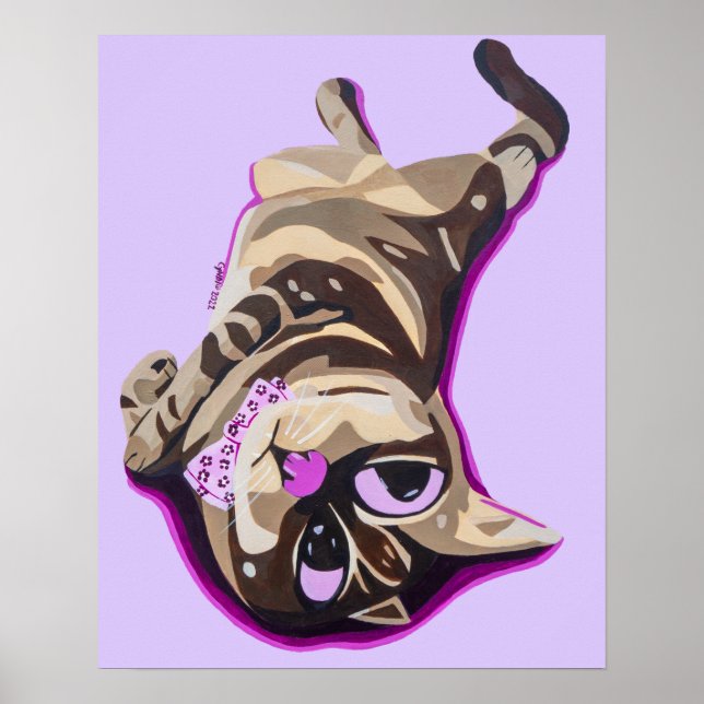 A vida é um bom Poster Gatinho (Frente)