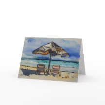 A vida é um cartão vazio da praia