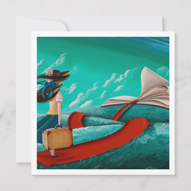 A Vida É Um Livro Aberto - Mini Impressão (Frente)