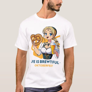 A vida é uma bela camiseta Oktoberfest