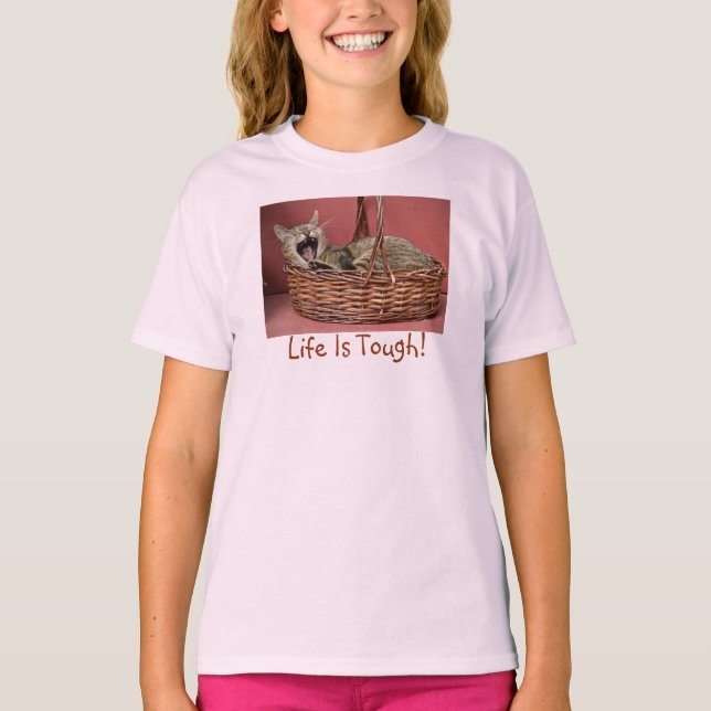 A Vida É Uma Camisa De Gato Difícil (Frente)