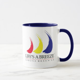 A vida é uma caneca da praia de