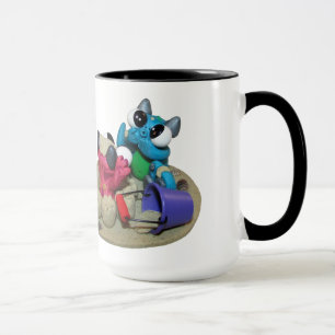 A vida é uma caneca de café da praia