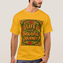 A Vida É Uma Jornada Bonita Camiseta Inspiradora