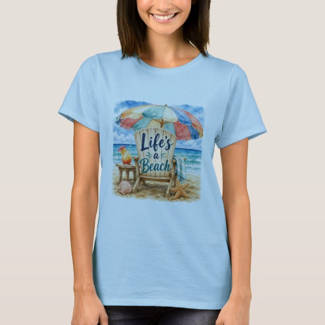 A Vida É Uma Praia - Camiseta (Frente)