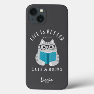 A vida engraçada é melhor com gatos e livros perso