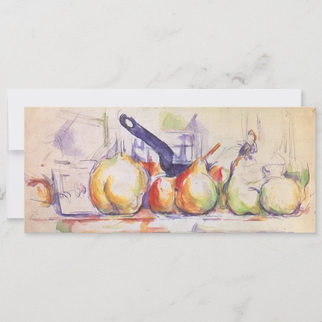 A vida eterna com o Saucepan por Paul Cezanne (Frente)