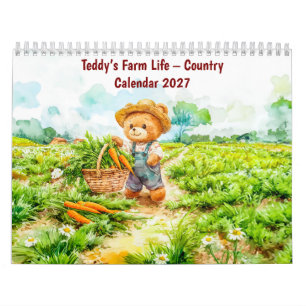 A Vida na Fazenda do Teddy – Calendário Rural 2026