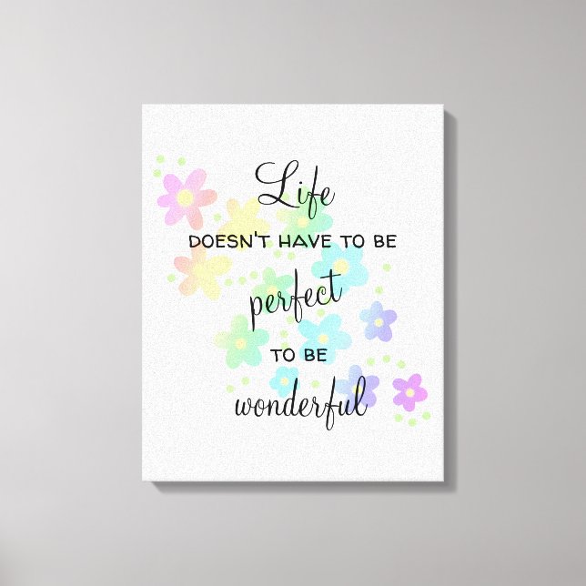 A vida não tem que ser a Canvas perfeita (Frente)