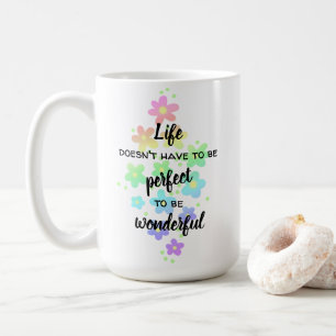 A Vida Não Tem que Ser Caneca de Café Arco-Íris Pe