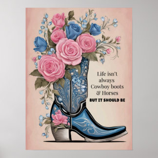 A vida nem sempre é poster de botas de vaqueiro