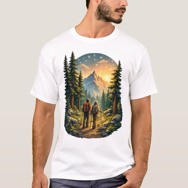 A Vida no Acampamento Sente-se Certa – Camiseta Su (Frente)
