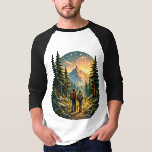 A Vida no Acampamento Sente-se Certa – Camiseta Tr
