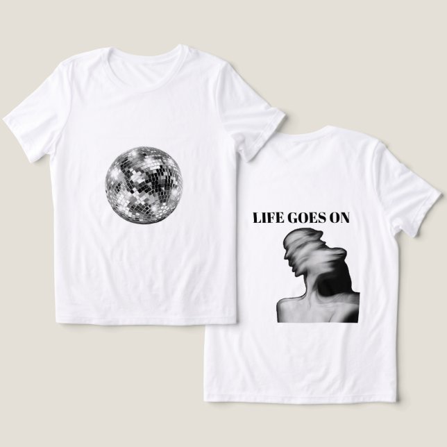 A Vida Passa Pela Camiseta Gráfica (Design Frente e Verso)