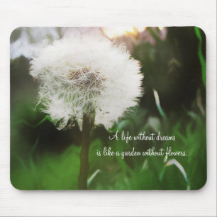 A vida sem sonhos. Dandelion Dreams Mousepad