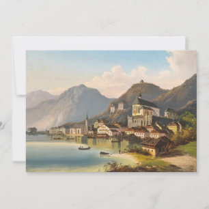 A View of Hallstatt Johann Wilhelm Jankowsky