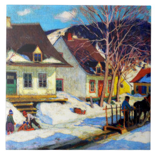 A Vila do Quebec, por Clarence Gagnon