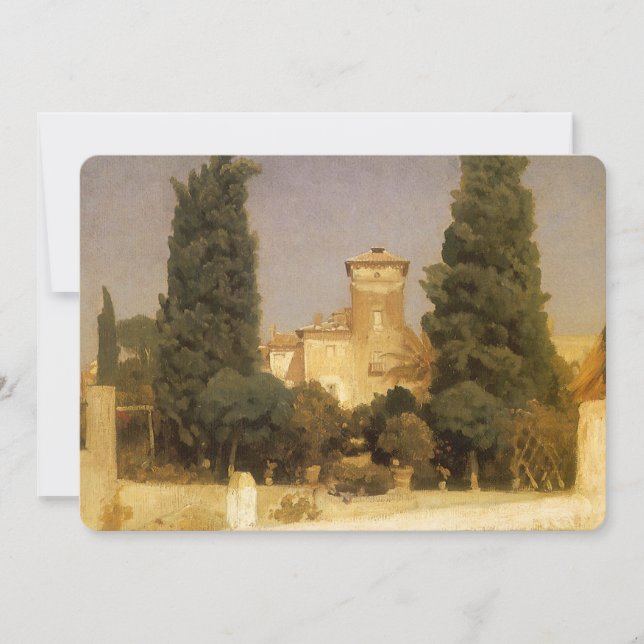 A Villa Malta, Roma por Lord Frederic Leighton (Frente)