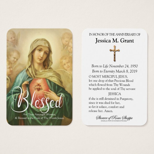 A Virgem Católica Mary Amarrou Uma Morte No Aniver (Frente & Verso)