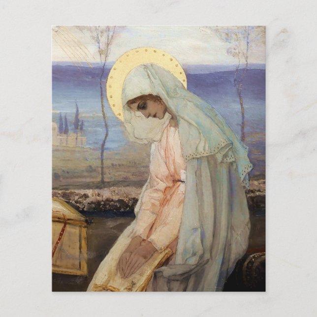 “A Virgem Maria” por Mikhail Nesterov (Frente)