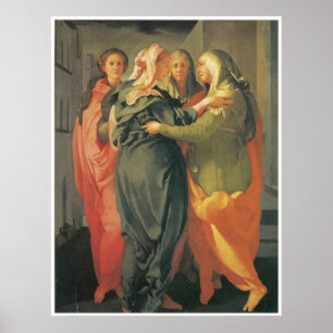 A visitação - impressão das canvas de Jacopo a