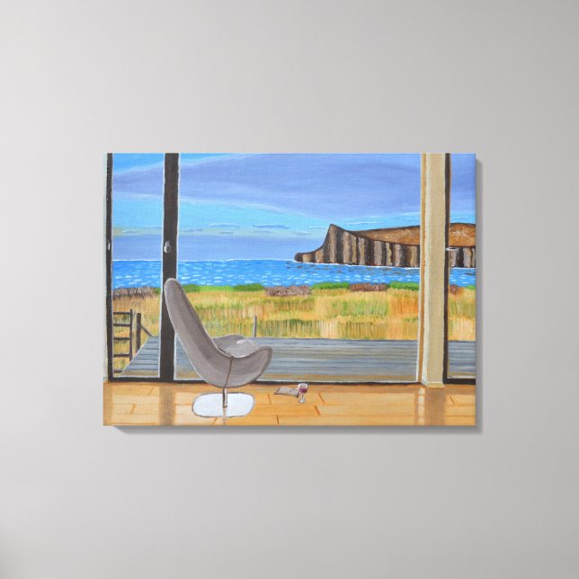 A visualização a partir da canvas da janela (Frente)