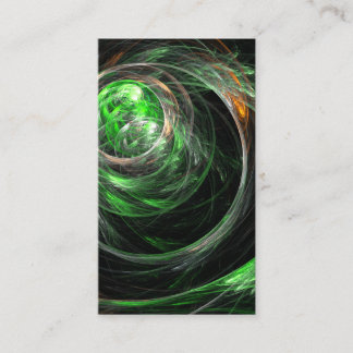 À volta da Cartão de visita de Arte Abstrato Verde
