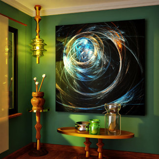 À volta da Impressão de Canvas de Arte do Mundo