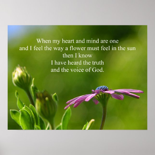 A Voz de Deus POSTER IMPRESSÃO (Frente)