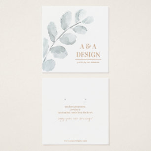 A Watercolor Deixa A Jewelry Display Card