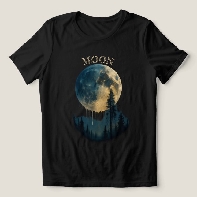 A wonderful and beautiful shirt for moon lovers. (Design frontal)