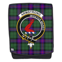 A Xadrez Armstrong Clan Crest Tartan