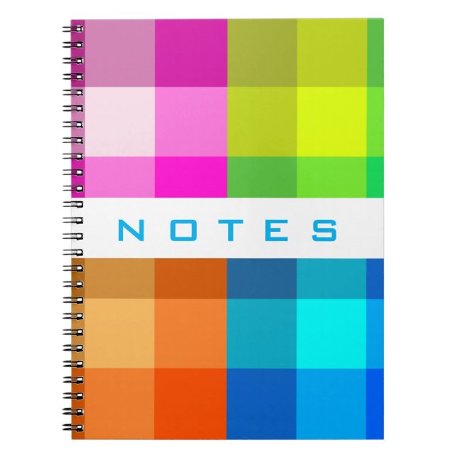 A xadrez do arco-íris personaliza com seu caderno (Frente)