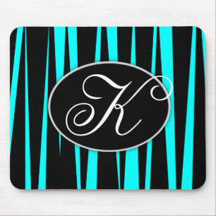 A zebra azul do Aqua listra a mouse pads