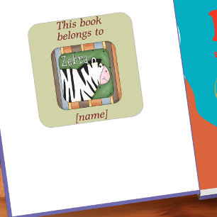 A zebra bonito este livro pertence à etiqueta da