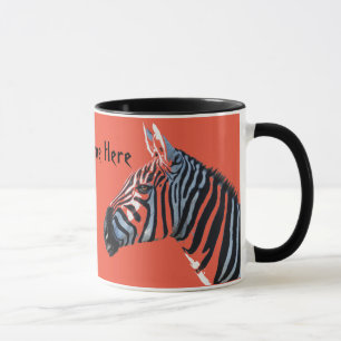 A zebra dirige a caneca