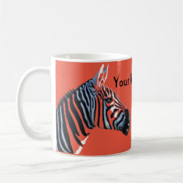 A zebra dirige a caneca