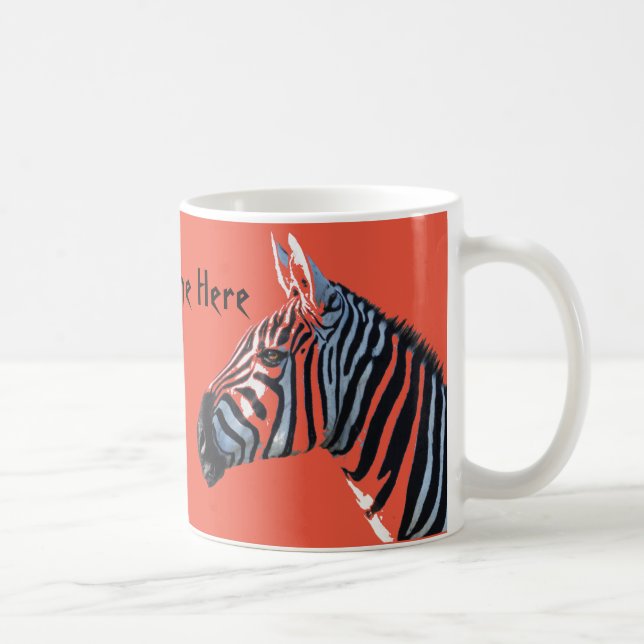 A zebra dirige a caneca (Direita)