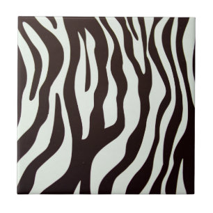 A zebra imprime o azulejo