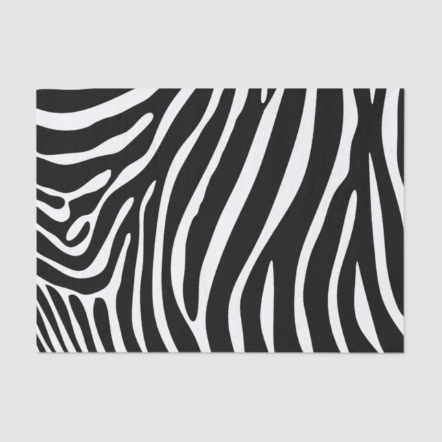 A zebra listra o lenço de papel (Frente )