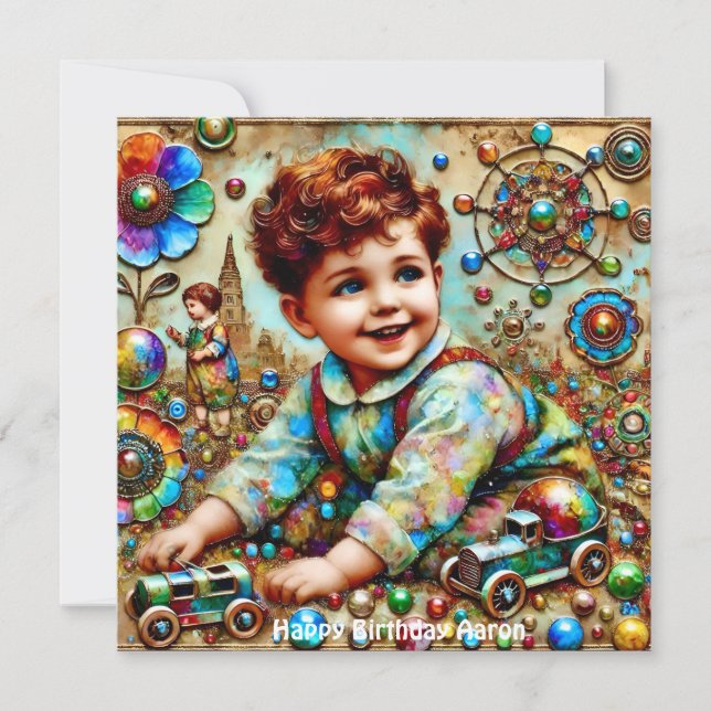 AARON ~ Parabéns ~ Aniversário Boy ~ (Frente)