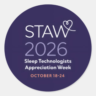 AAST 2026 STAW Adesivo Redondo