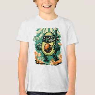 Abacate Ninja Snorkeler — Oceano de Verão Vintage