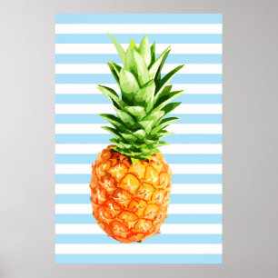 Abacaxi, poster de cozinha, poster de verão