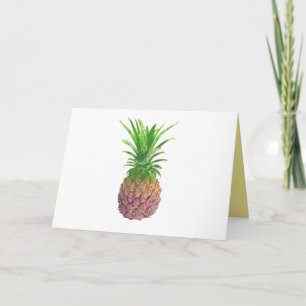 Abacaxi Roxo Engraçado Seu Cartão de Saudação 