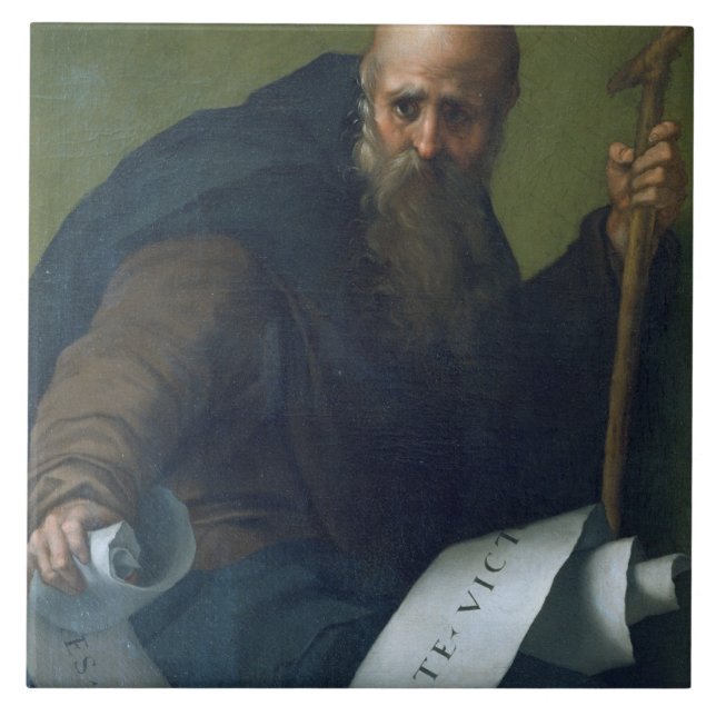 Abade de St Anthony (c.251-356) c.1518-19 (óleo no (Frente)