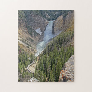 Abaixas da Quebra-cabeça de Paisagem de Yellowston