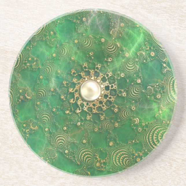 Abaixo da Porta copos do Mar de Emerald (Frente)